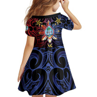 Philippines Guam Family Matching Off Shoulder Short Dress and Hawaiian Shirt Filipino Sun With Guaman Seal LT05 - Polynesian Pride