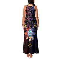 Philippines Guam Family Matching Tank Maxi Dress and Hawaiian Shirt Filipino Sun With Guaman Seal LT05 - Polynesian Pride