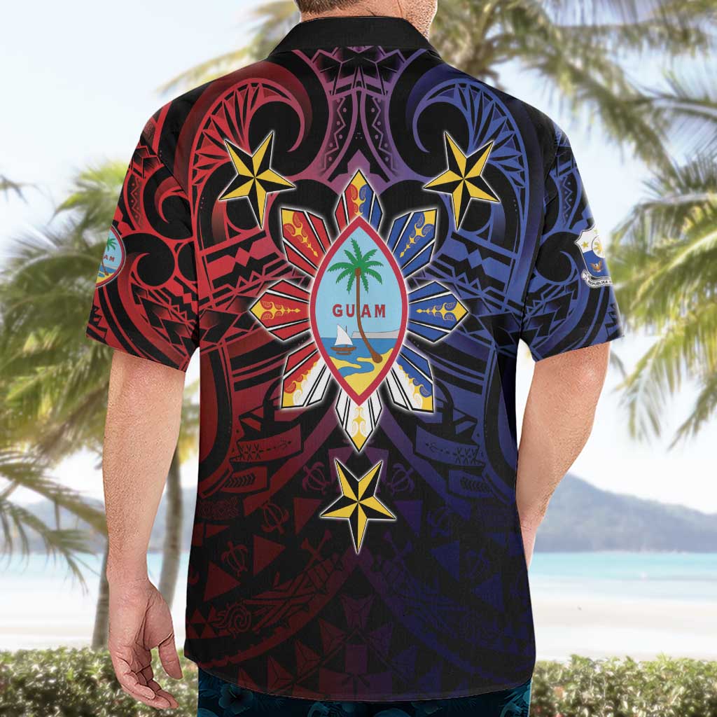Philippines Guam Hawaiian Shirt Filipino Sun With Guaman Seal