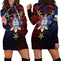 Philippines Guam Hoodie Dress Filipino Sun With Guaman Seal