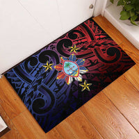 Philippines Guam Rubber Doormat Filipino Sun With Guaman Seal