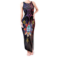 Philippines Guam Tank Maxi Dress Filipino Sun With Guaman Seal