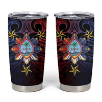 Philippines Guam Tumbler Cup Filipino Sun With Guaman Seal LT05 Blue - Polynesian Pride