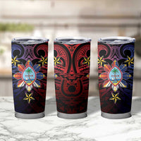 Philippines Guam Tumbler Cup Filipino Sun With Guaman Seal LT05 - Polynesian Pride