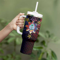 Philippines Guam Tumbler With Handle Filipino Sun With Guaman Seal