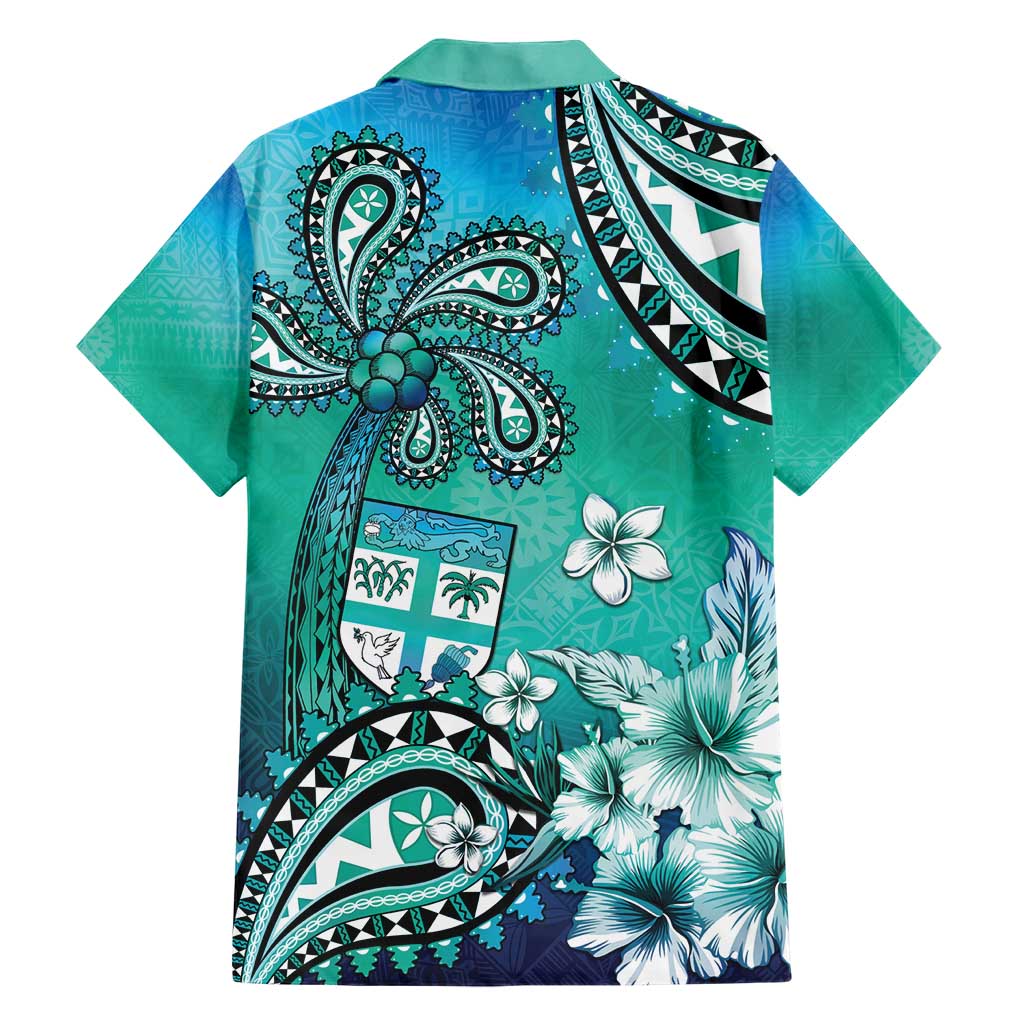 Fiji Born Indian Hawaiian Shirt Palm Paisley With Tapa Pattern