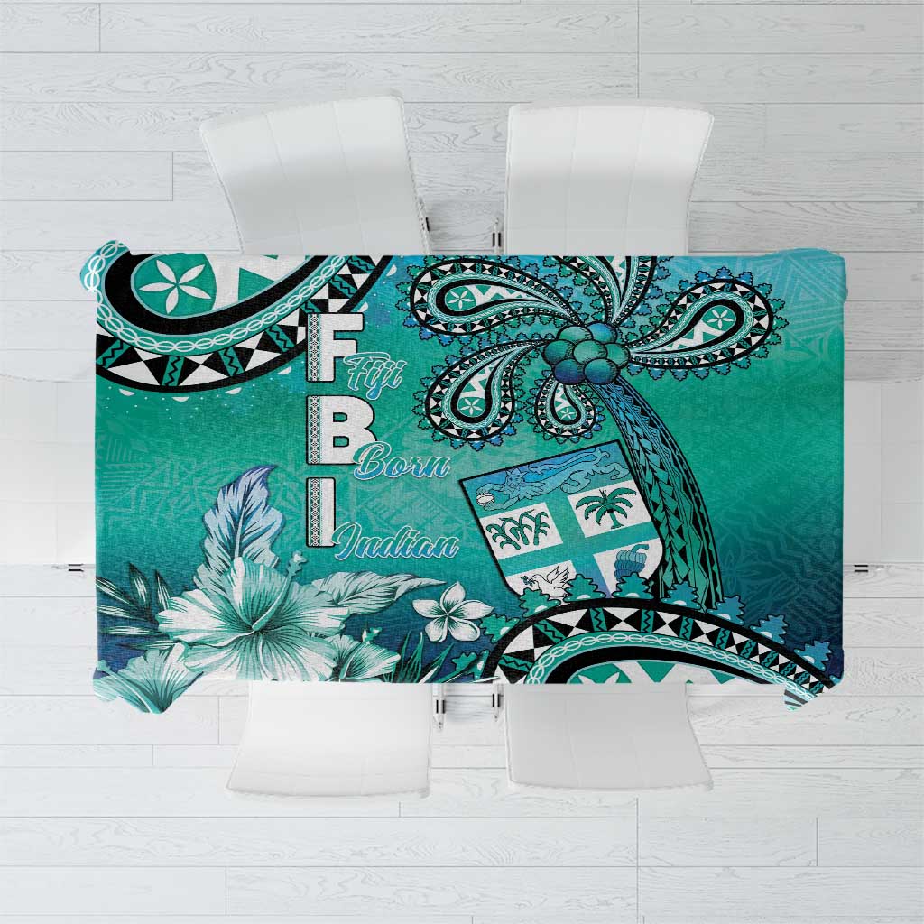 Fiji Born Indian Tablecloth Palm Paisley With Tapa Pattern