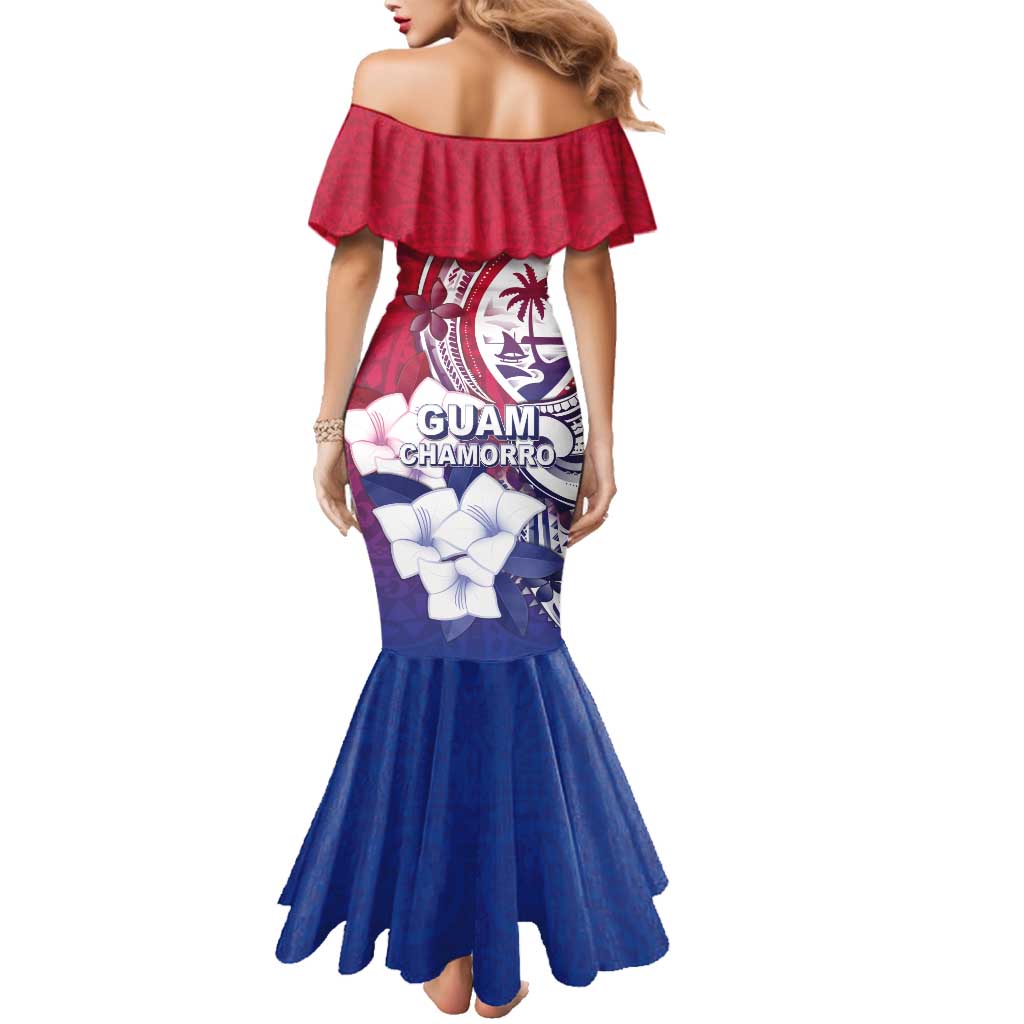 Guam Gadao Family Matching Mermaid Dress and Hawaiian Shirt Hafa Adai Micronesian Tribal Pattern