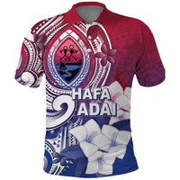 Guam Gadao Polo Shirt Hafa Adai Micronesian Tribal Pattern