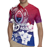 Guam Gadao Rugby Jersey Hafa Adai Micronesian Tribal Pattern