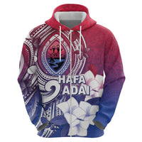 Guam Gadao Zip Hoodie Hafa Adai Micronesian Tribal Pattern