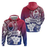 Guam Gadao Zip Hoodie Hafa Adai Micronesian Tribal Pattern