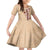 Tonga Language Week Family Matching Off The Shoulder Long Sleeve Dress and Hawaiian Shirt Hibiscus Tongan Ngatu Pattern