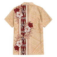 Tonga Language Week Family Matching Puletasi and Hawaiian Shirt Hibiscus Tongan Ngatu Pattern LT05 - Polynesian Pride