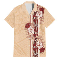 Tonga Language Week Family Matching Summer Maxi Dress and Hawaiian Shirt Hibiscus Tongan Ngatu Pattern
