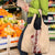 Tonga Language Week Grocery Bag Hibiscus Tongan Ngatu Pattern