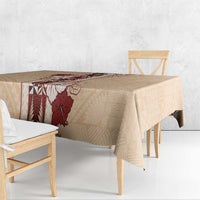 Tonga Language Week Tablecloth Hibiscus Tongan Ngatu Pattern