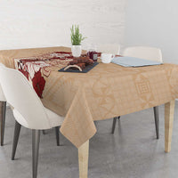 Tonga Language Week Tablecloth Hibiscus Tongan Ngatu Pattern