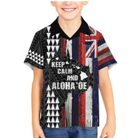 Hawaii 1959 Statehood Day Family Matching Mermaid Dress and Hawaiian Shirt Classic Style LT05 Son's Shirt Black - Polynesian Pride