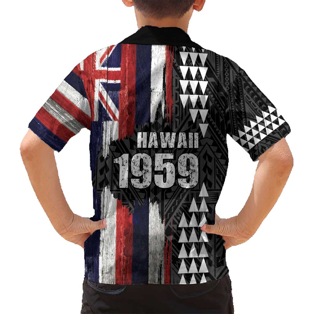 Hawaii 1959 Statehood Day Family Matching Tank Maxi Dress and Hawaiian Shirt Classic Style LT05 - Polynesian Pride