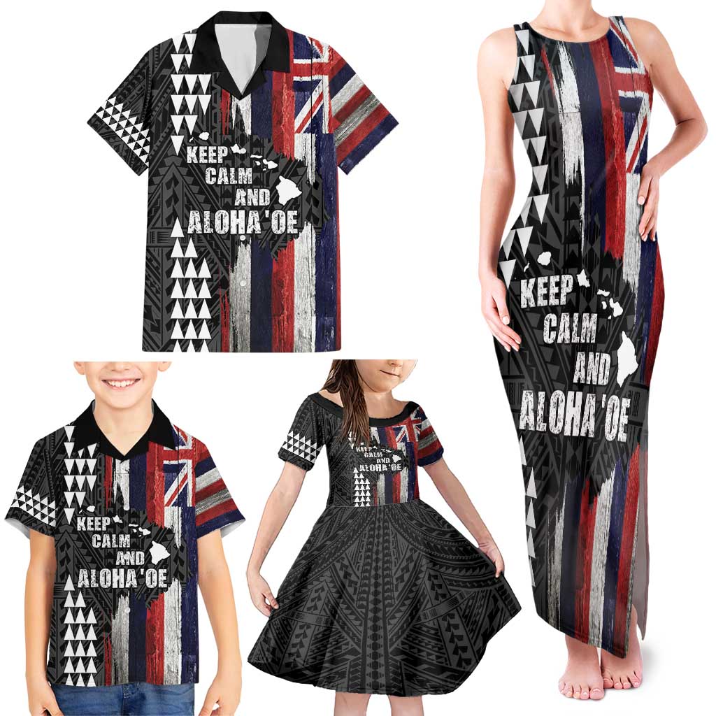 Hawaii 1959 Statehood Day Family Matching Tank Maxi Dress and Hawaiian Shirt Classic Style LT05 - Polynesian Pride