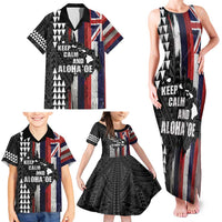 Hawaii 1959 Statehood Day Family Matching Tank Maxi Dress and Hawaiian Shirt Classic Style LT05 - Polynesian Pride