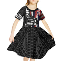 Hawaii 1959 Statehood Day Kid Short Sleeve Dress Classic Style