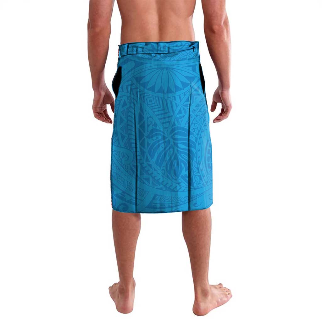 Personalised Tuvalu Independence Day Lavalava Coat Of Arms With Polynesian Dolphin Tattoo