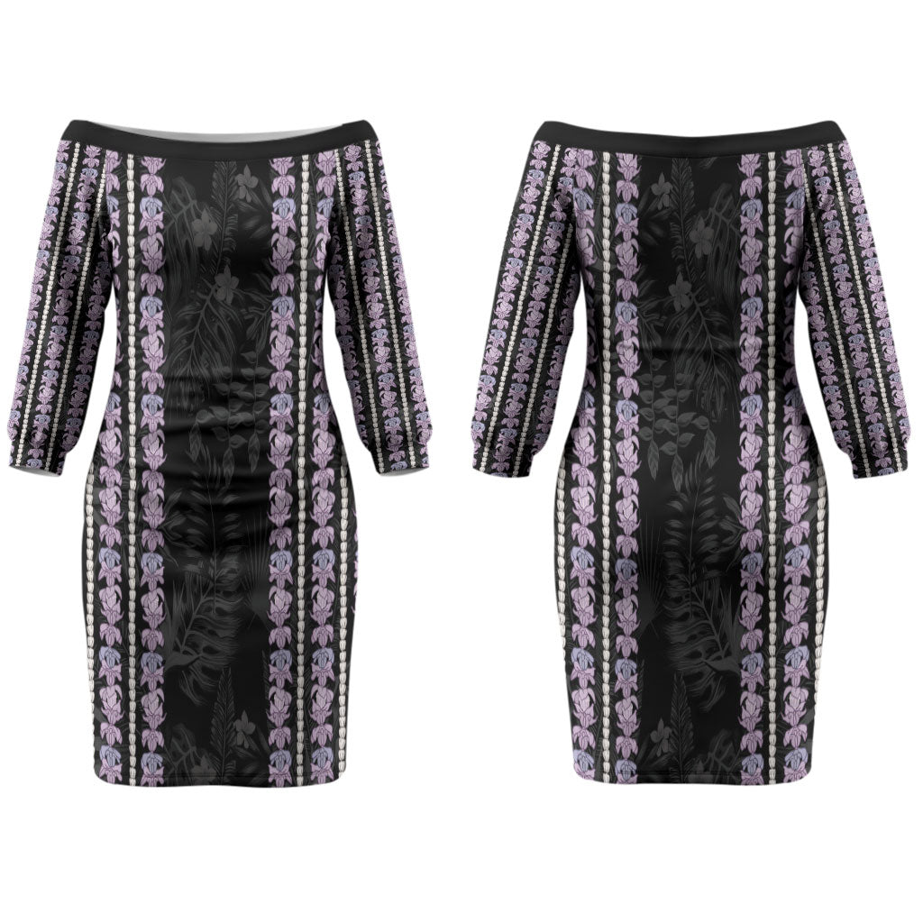 Hawaii Queen Liliuokalani Couples Matching Off The Shoulder Long Sleeve Dress and Long Sleeve Button Shirt Hawaiian Lei Pua Kalaunu LT05 - Polynesian Pride