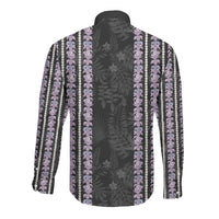 Hawaii Queen Liliuokalani Long Sleeve Button Shirt Hawaiian Lei Pua Kalaunu LT05 - Polynesian Pride