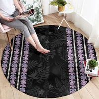 Hawaii Queen Liliuokalani Round Carpet Hawaiian Lei Pua Kalaunu LT05 - Polynesian Pride