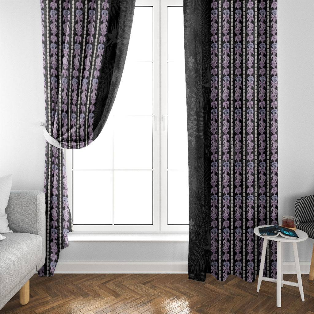 Hawaii Queen Liliuokalani Window Curtain Hawaiian Lei Pua Kalaunu LT05 - Polynesian Pride