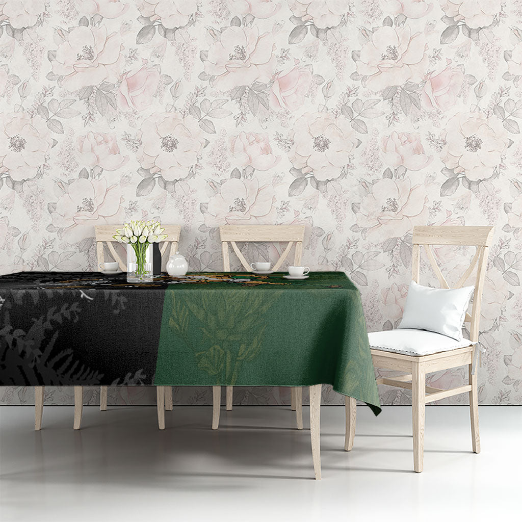 South Africa And New Zealand Tablecloth Springboks And Kiwis Rugby Rivalry LT05 - Polynesian Pride