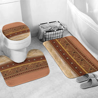Polynesian Princess Inspired Cosplay Costume Bathroom Set Traditional Tapa Pattern LT05 Mat Set Only (3 pcs) One Size Brown - Polynesian Pride
