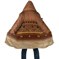 Polynesian Princess Inspired Cosplay Costume Cloak Traditional Tapa Pattern LT05 Unisex Brown - Polynesian Pride