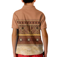 Polynesian Princess Inspired Cosplay Costume Kid Polo Shirt Traditional Tapa Pattern LT05 - Polynesian Pride