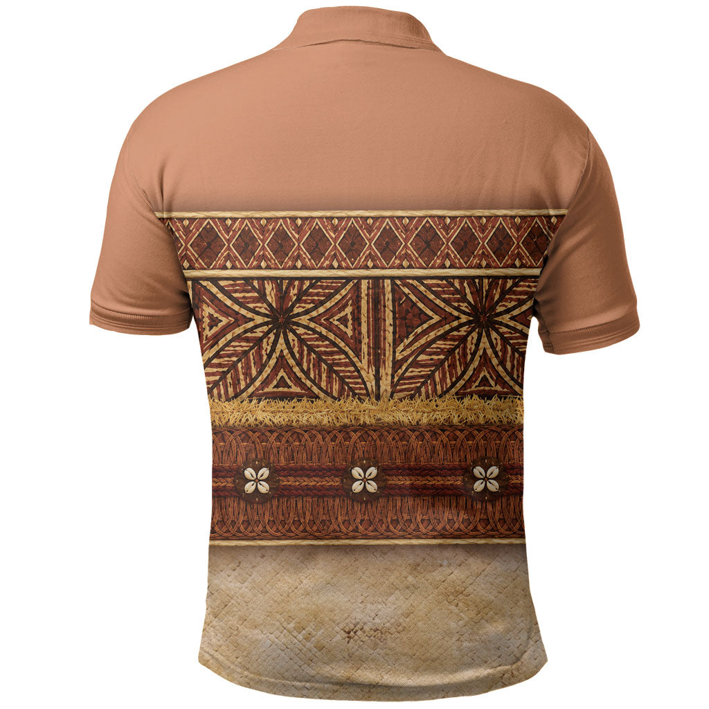 Polynesian Princess Inspired Cosplay Costume Polo Shirt Traditional Tapa Pattern LT05 - Polynesian Pride