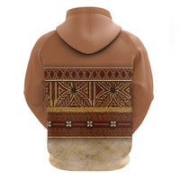 Polynesian Princess Inspired Cosplay Costume Zip Hoodie Traditional Tapa Pattern LT05 - Polynesian Pride