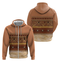 Polynesian Princess Inspired Cosplay Costume Zip Hoodie Traditional Tapa Pattern LT05 - Polynesian Pride