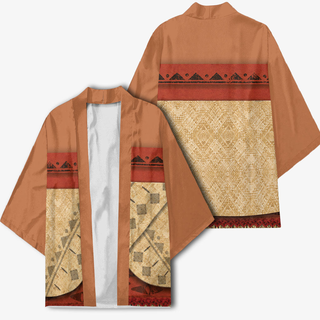 Island Elder Inspired Costume Kimono Polynesian Tribal Pattern LT05 - Polynesian Pride
