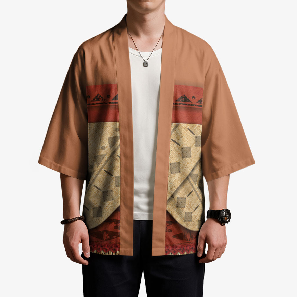 Island Elder Inspired Costume Kimono Polynesian Tribal Pattern LT05 - Polynesian Pride