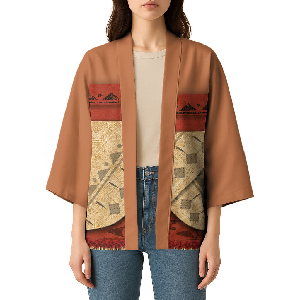 Island Elder Inspired Costume Kimono Polynesian Tribal Pattern LT05 - Polynesian Pride