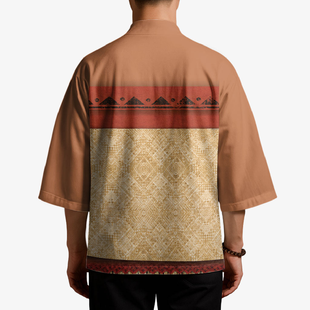 Island Elder Inspired Costume Kimono Polynesian Tribal Pattern LT05 - Polynesian Pride