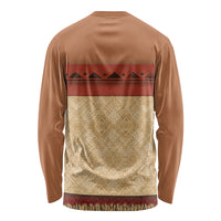 Island Elder Inspired Costume Long Sleeve Shirt Polynesian Tribal Pattern LT05 - Polynesian Pride