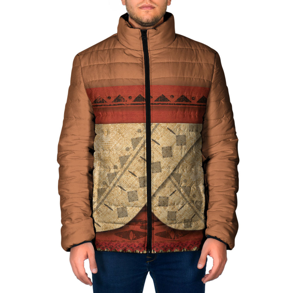 Island Elder Inspired Costume Padded Jacket Polynesian Tribal Pattern LT05 Men Multicolor - Polynesian Pride