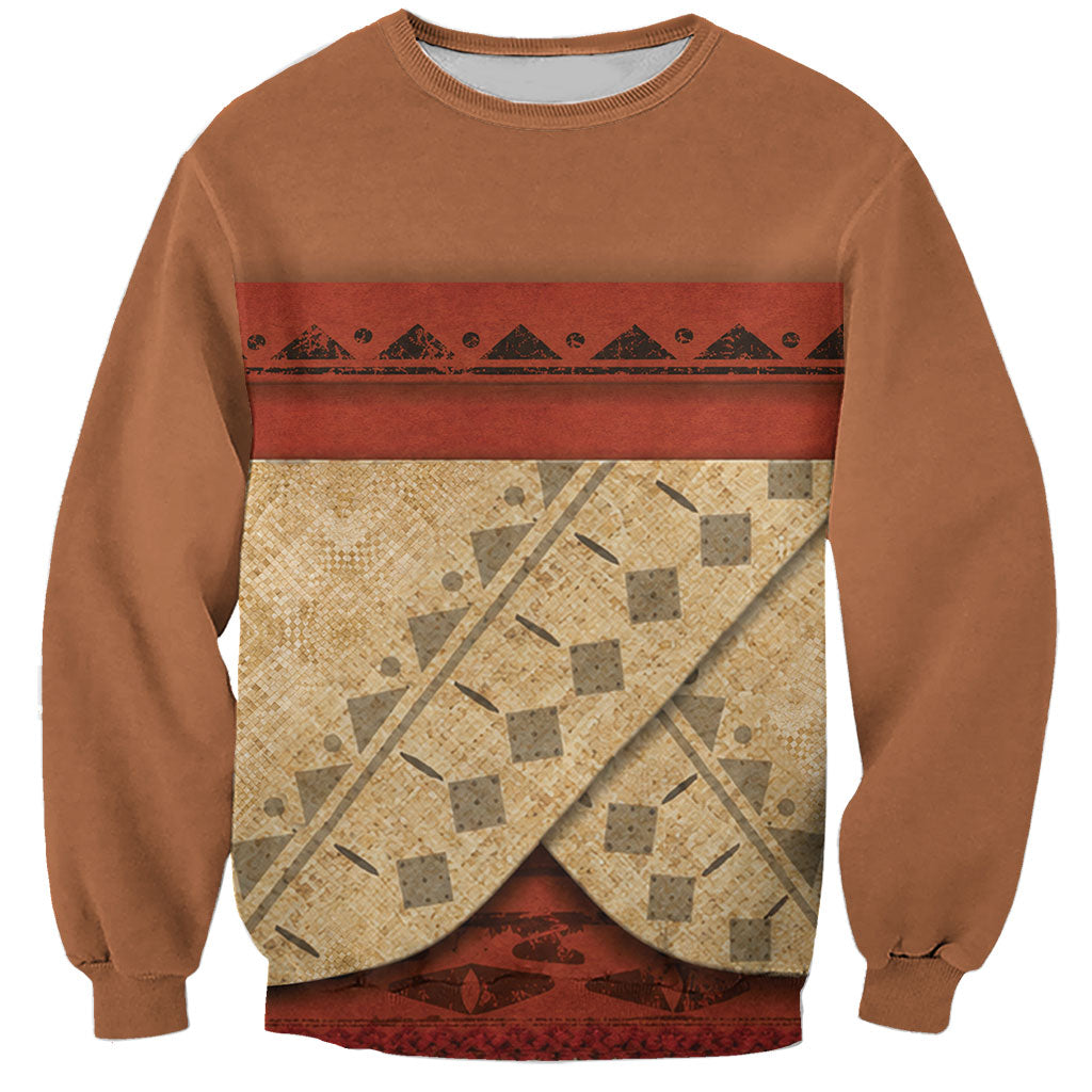 Island Elder Inspired Costume Sweatshirt Polynesian Tribal Pattern LT05 Unisex Multicolor - Polynesian Pride