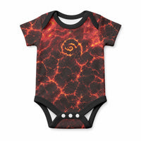 Lava Monster Costume Baby Onesie Fiery Lava Spiral LT05 Red - Polynesian Pride