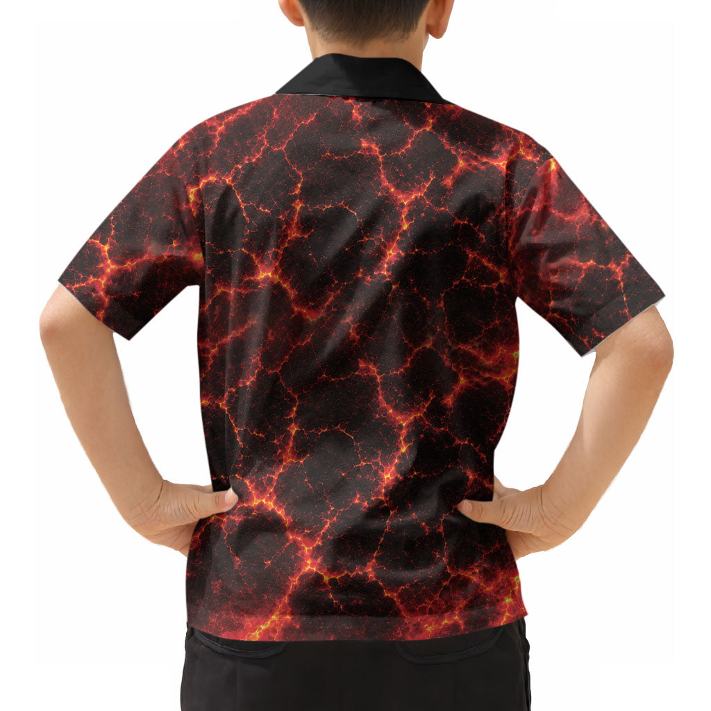 Lava Monster Costume Hawaiian Shirt Fiery Lava Spiral LT05 - Polynesian Pride