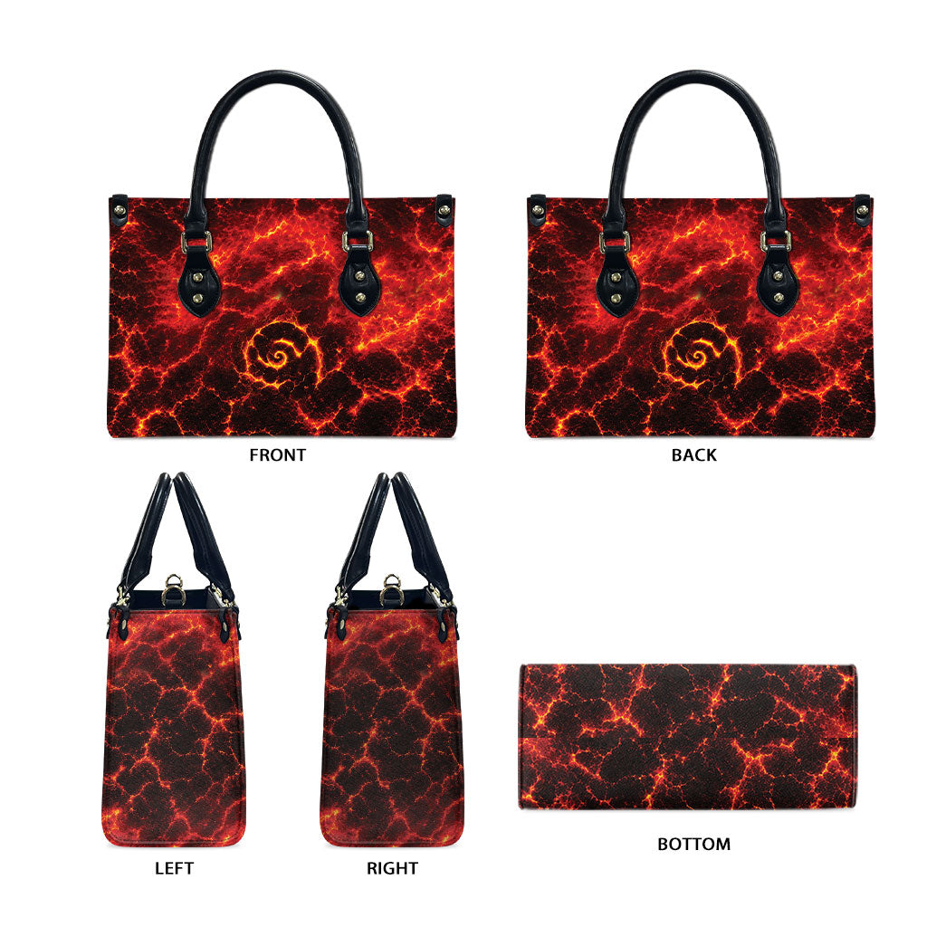 Lava Monster Costume Leather Bag Fiery Lava Spiral LT05 - Polynesian Pride