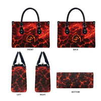 Lava Monster Costume Leather Bag Fiery Lava Spiral LT05 - Polynesian Pride